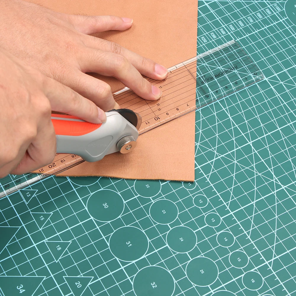 QJHH PVC Self-Healing Cutting Mat For DIY Leather Craft