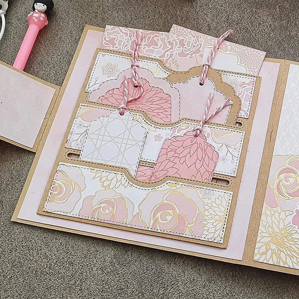 Hign-concerned Stitched Slots Pocket Metal Cutting Dies For Card Making