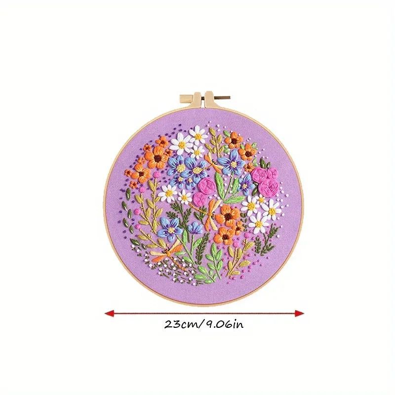 Choice 4pcs DIY Embroidery Kit Cross Stitch Set For Beginners