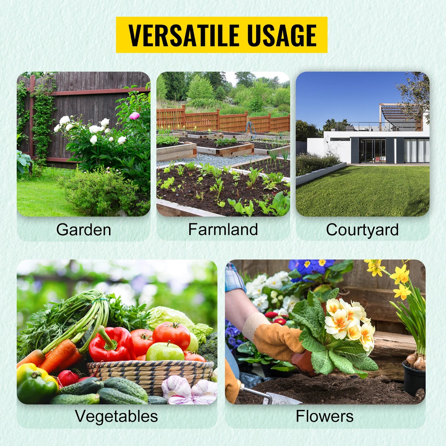 SucceBuy Walk-In Tunnel Greenhouse With Galvanized Frame And Waterproof Cover