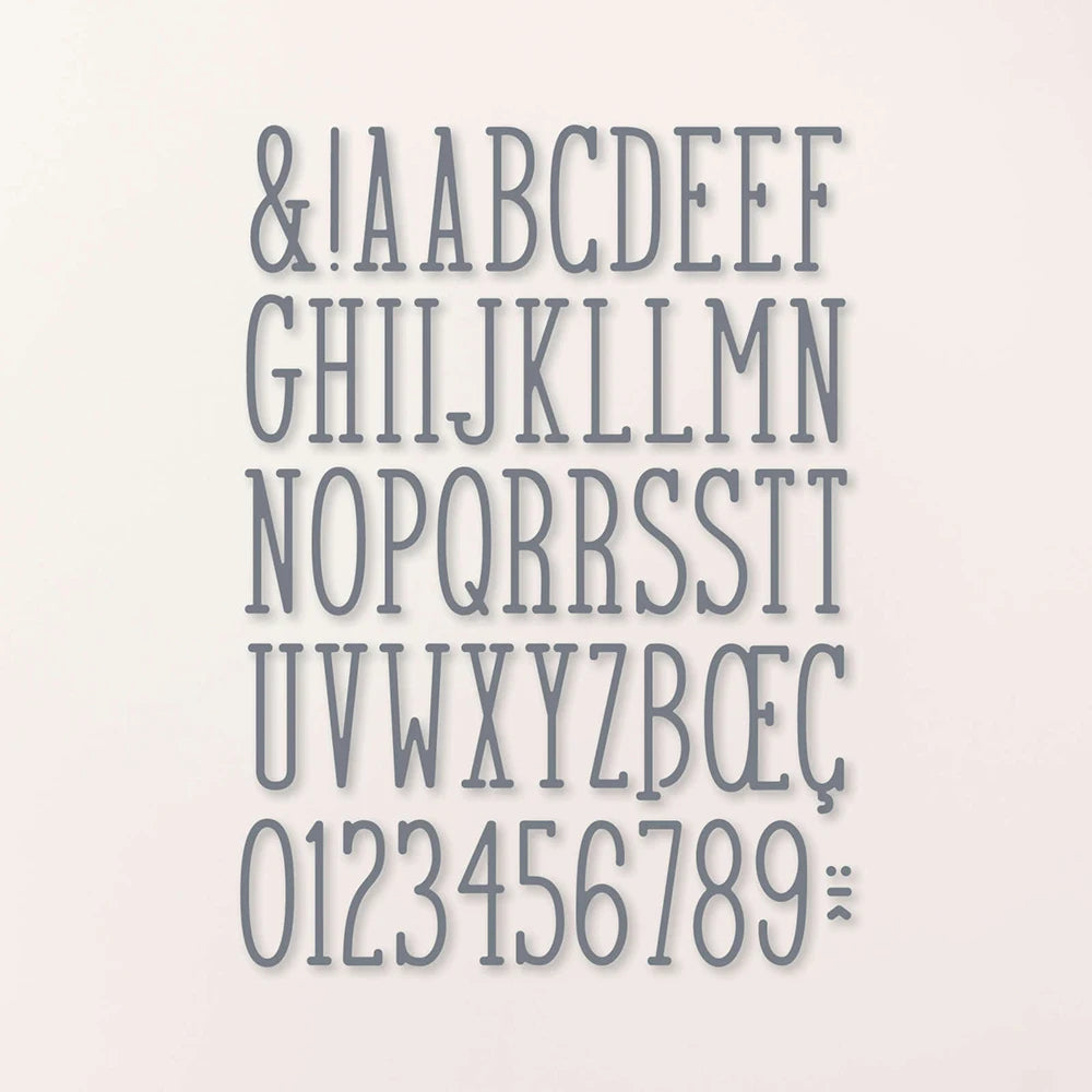 Hign-concerned Alphabet and Number Cutting Dies for Card Making