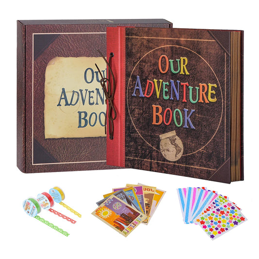 Cover Our Adventure Scrapbook Album 60 Pages Hard Cover