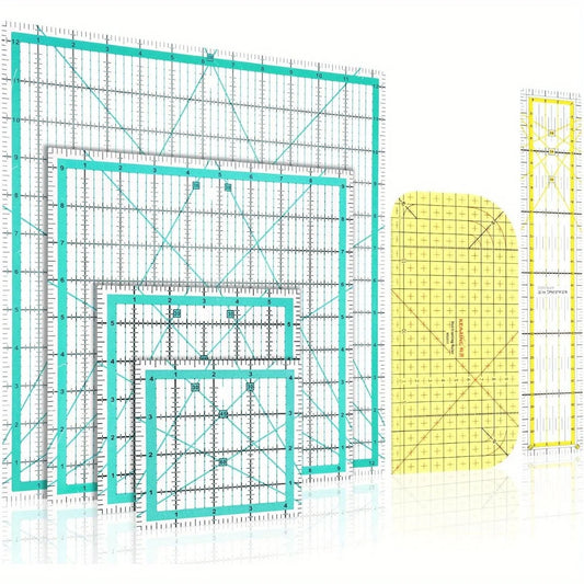 Choice Acrylic Square Quilting Rulers Set of 4 Pieces