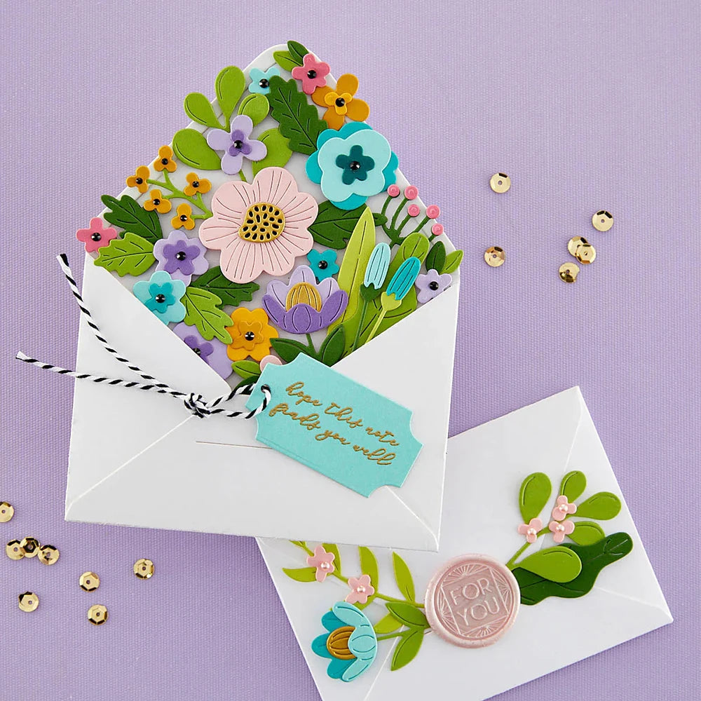 Hign-concerned Envelope of Wonder Flowers Embossing Dies for Card Making