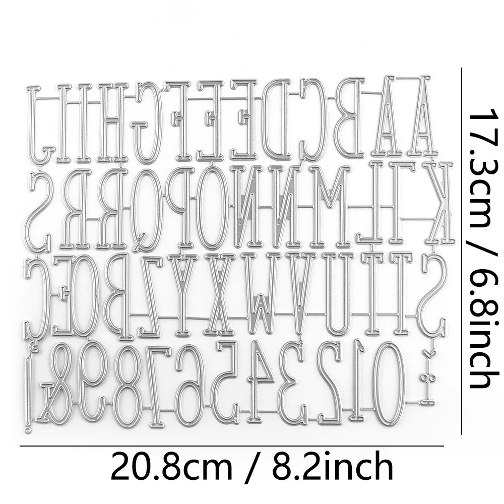 Hign-concerned Alphabet and Number Cutting Dies for Card Making