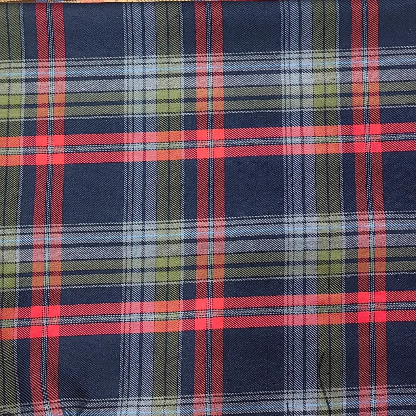 HenanChoice Buffalo Plaid Fabric Christmas Polyester Cotton