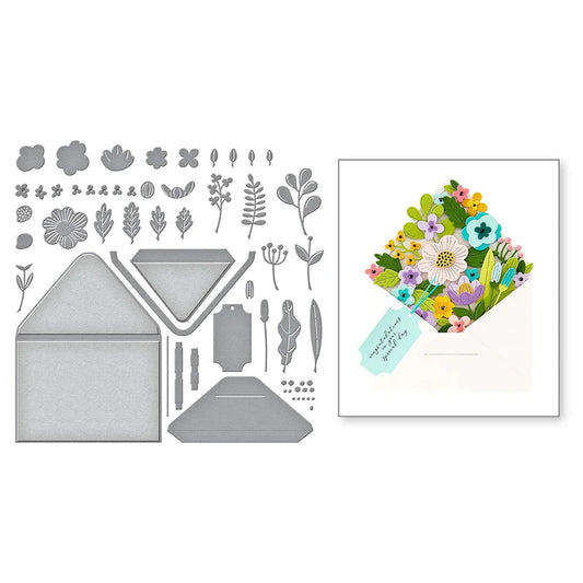 Hign-concerned Envelope of Wonder Flowers Embossing Dies for Card Making
